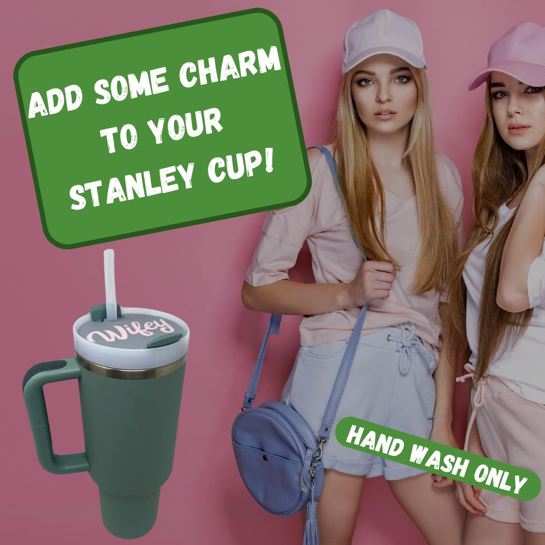 BAGLETS - Topper Charms Compatible with Stanley Cups | Customize Tumblers with Cute Charms | Easily Removable & Interchangeable | Made in USA