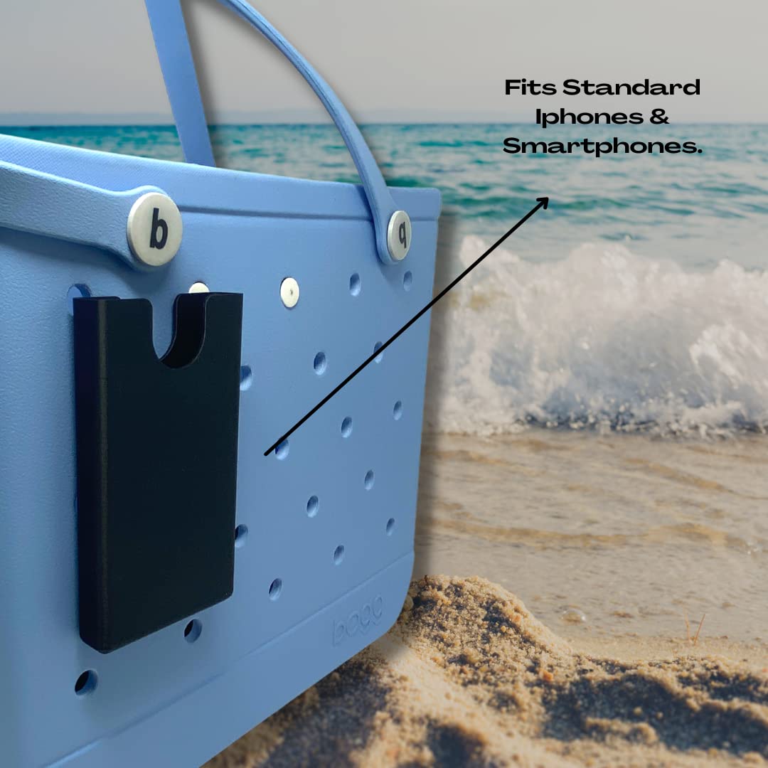 BOGLETS - Phone Holder Charm Accessory Compatible with Bogg Bags - Keep your Phone Handy with your Tote Bag - Made in the USA
