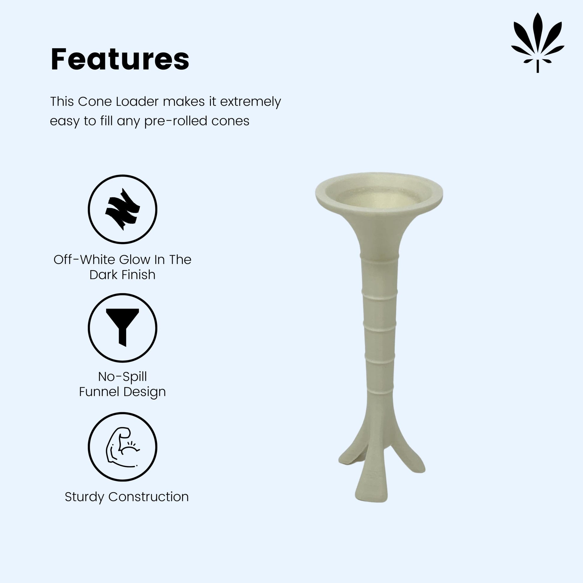 Glow in The Dark Cone Loader - PreRoll Machine - Simple to Use - Joint Roller Cigarette Rolling Machine Roller - Perfect for Pre Rolls…