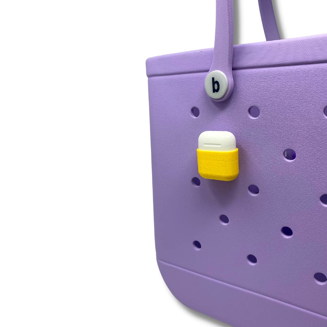 BOGLETS - Case for AirPods Charm Accessory Compatible with Bogg Bags - Keep AirPods Secure & Handy with your Tote Bag - Fits on the Inside or Outside of the Bag