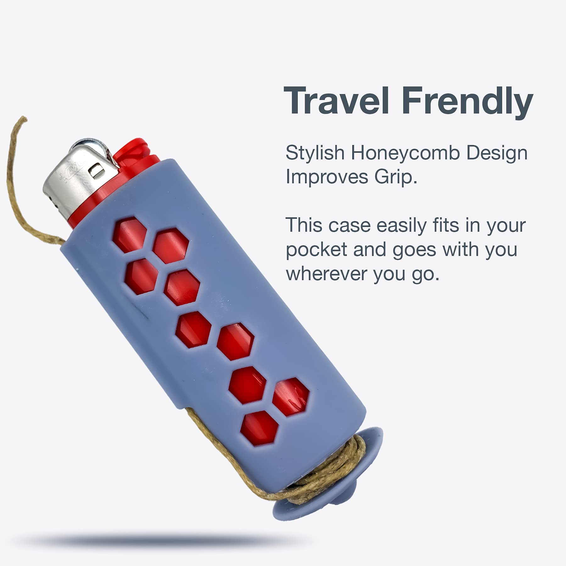 Hemp Wick Lighter Case - Fits Standard Lighters - Easy to Use Hemp Feeder for Slower & More Natural Flame…