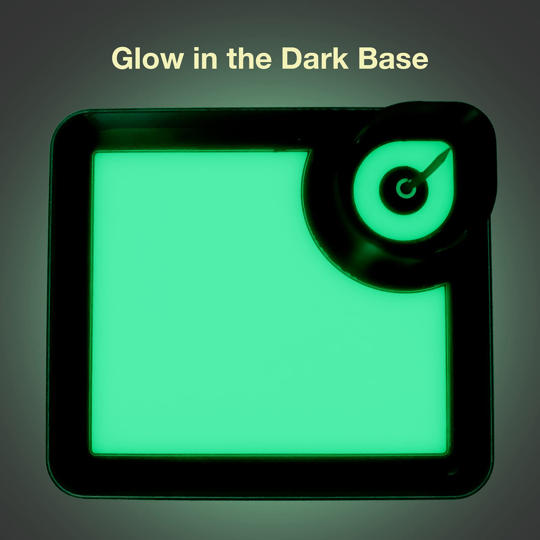 Glow in the Dark Ashtray and Rolling Tray Combo - Perfect Sized Ashtray and Rolling Tray with Replaceable & Detachable Cleaner Heads for Easy Storage & Travel