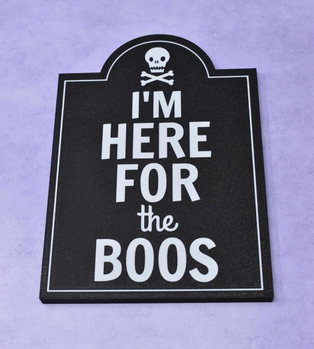 I'm Here For The Boos Halloween Bar Sign Decor | Halloween Party Decoration | Made in USA