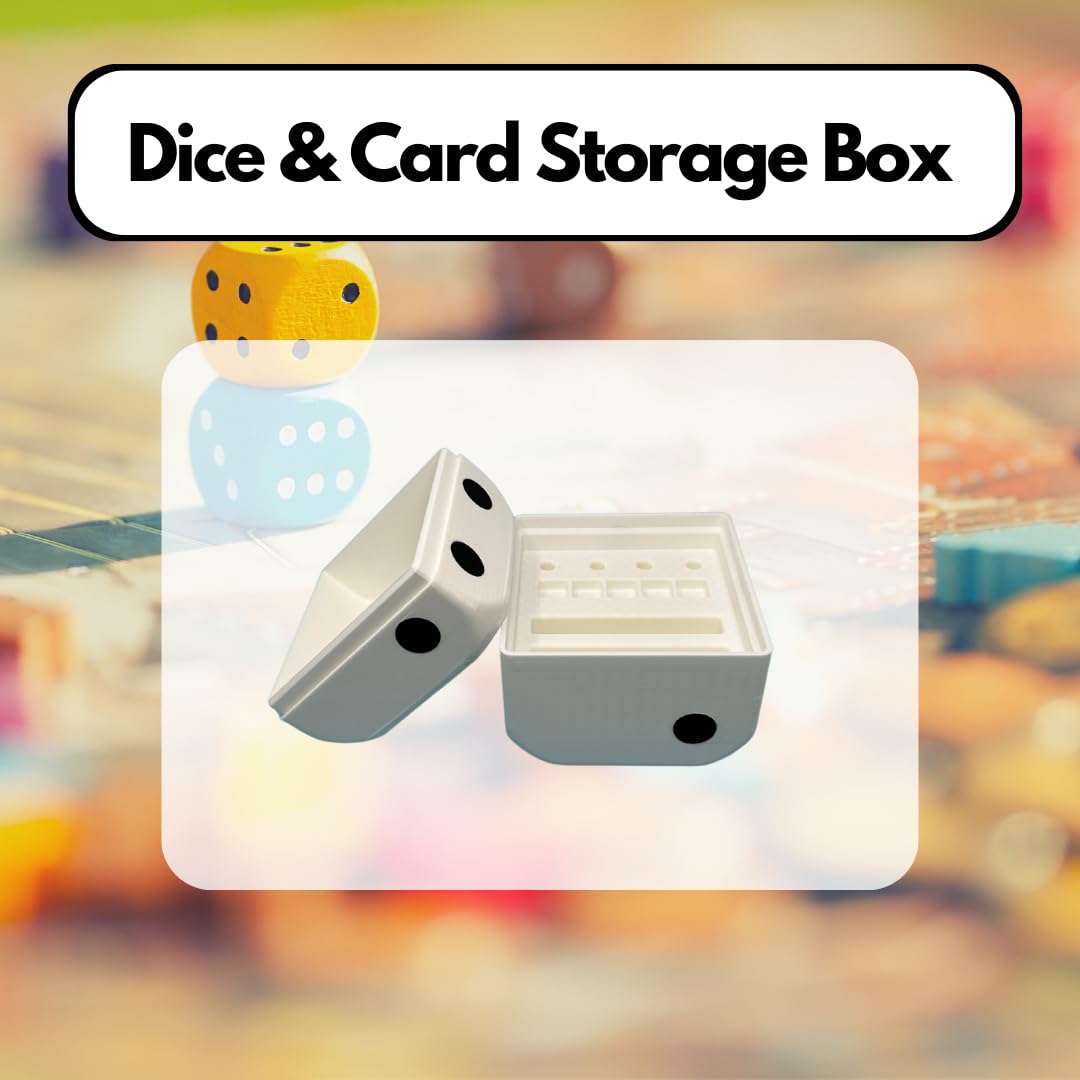 Chatelet Dice & Card Storage Box | Tabletop Game Organizer Dice Box | Holds Deck of Cards, Dice, Pencils & Paper | Card Games Accessory | Made in USA