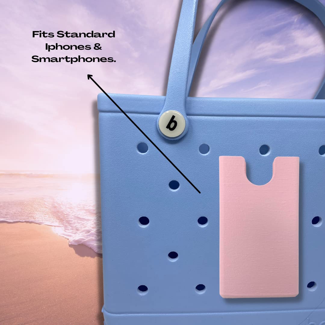 BOGLETS - Phone Holder Charm Accessory Compatible with Bogg Bags - Keep your Phone Handy with your Tote Bag - Made in the USA