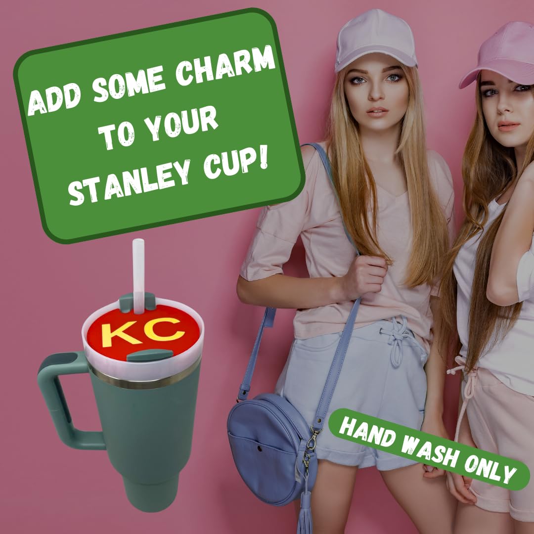 BAGLETS - State Flags Topper Charms Compatible with Stanley Cups | Customize Tumblers with Cute Charms | Easily Removable & Interchangeable | Made in USA