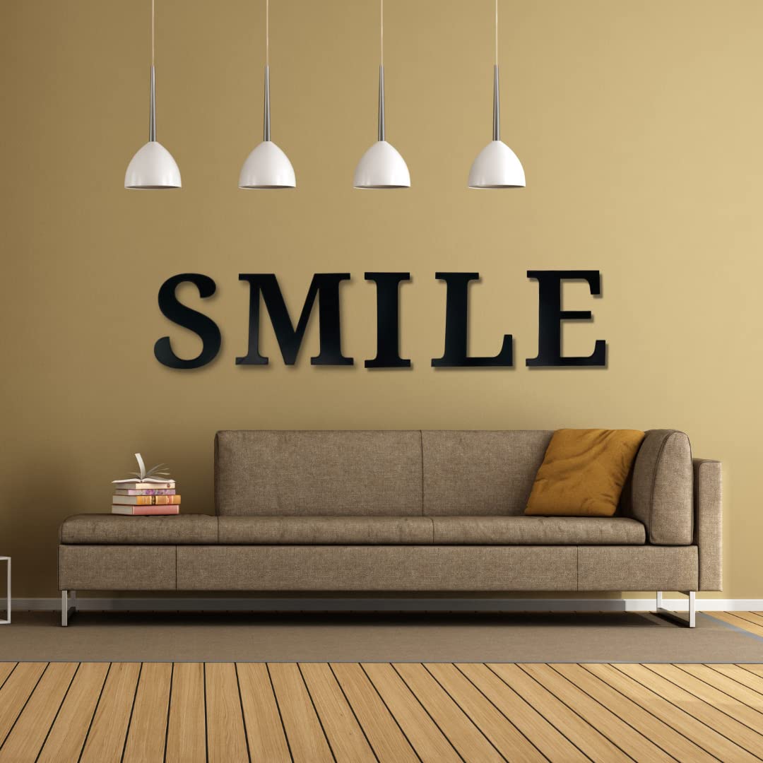 Alphabet Wall Sign Lettering - Decorative 3D Printed Home Sign - Personalize your Living Room and Bedroom Wall - Letter Symbol Wall Decor