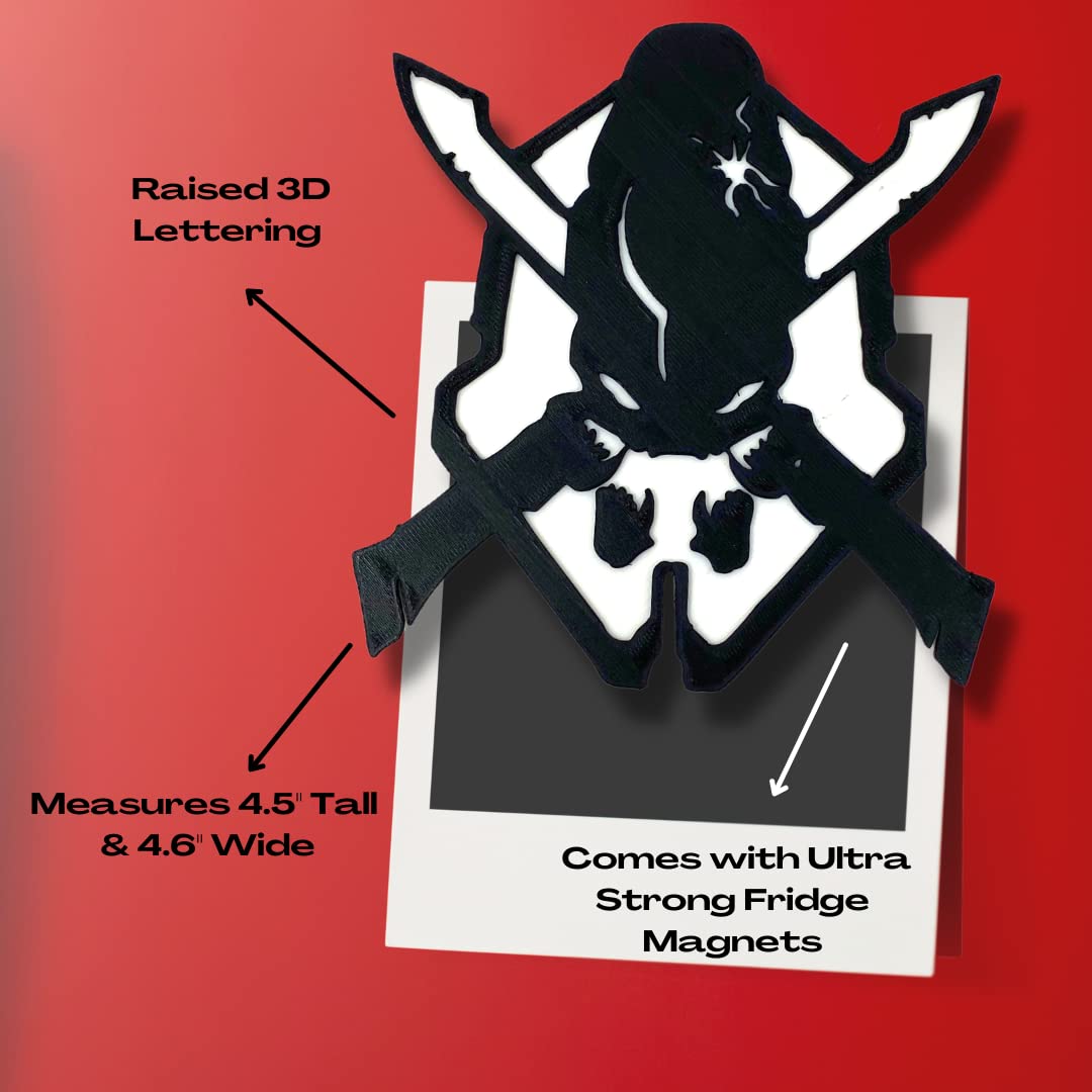 Video Game Series Fridge Magnet - Black and White Logo - Perfect for Video Games Fans!