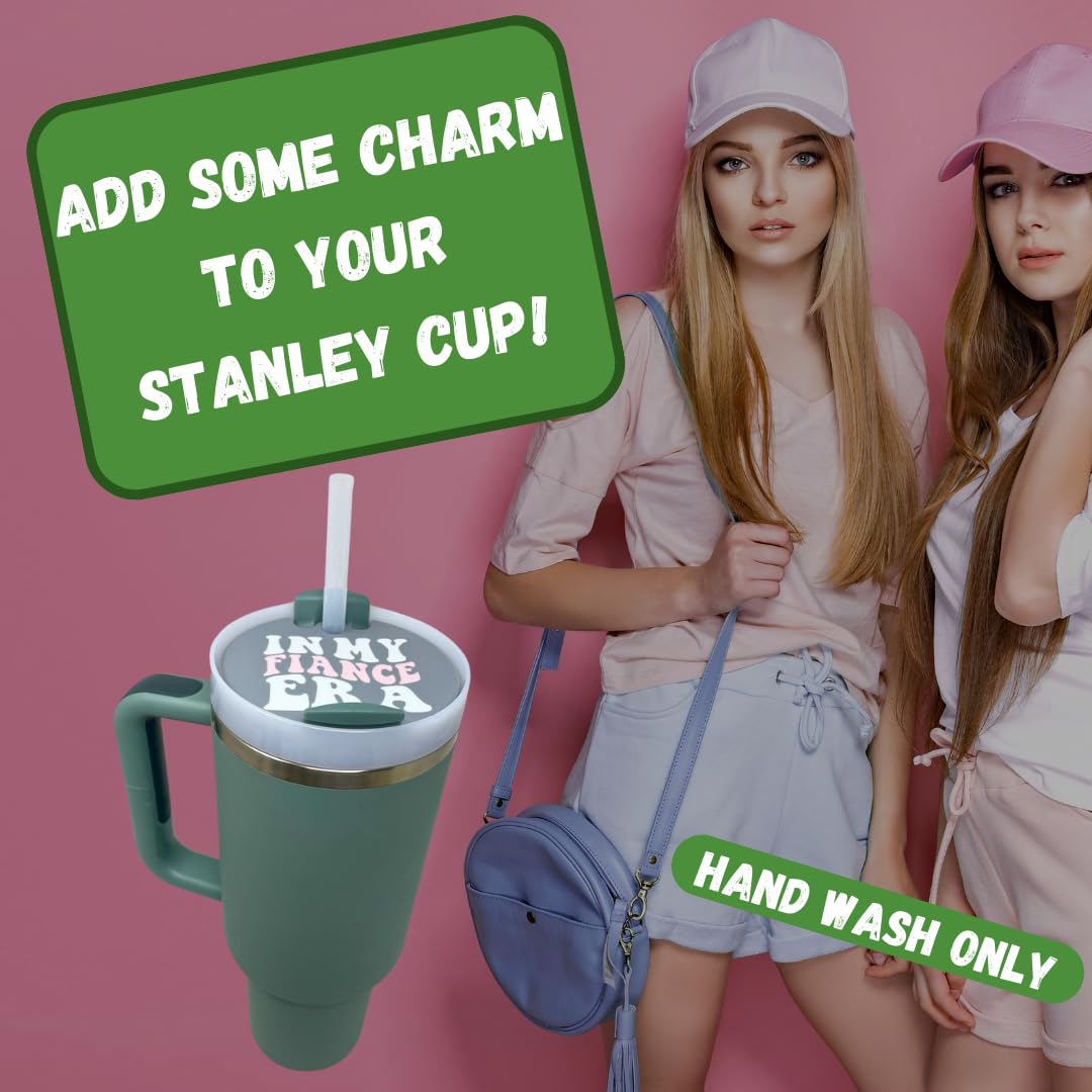 BAGLETS - In My Era Topper Charms Compatible with Stanley Cups | Customize Tumblers with Cute Charms | Easily Removable & Interchangeable | Made in USA