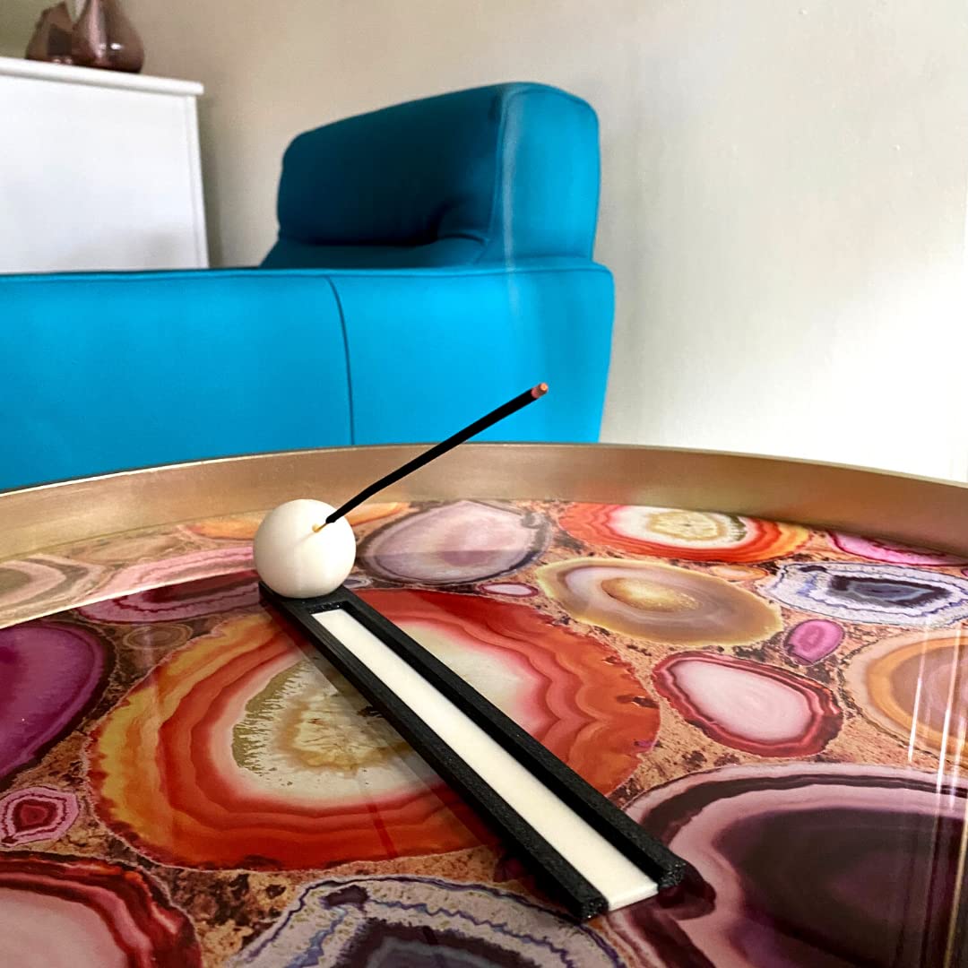 Glow in The Dark Incense Holder - Incense Burner and Ash Catcher for Meditation and Home Decor - Made in The USA