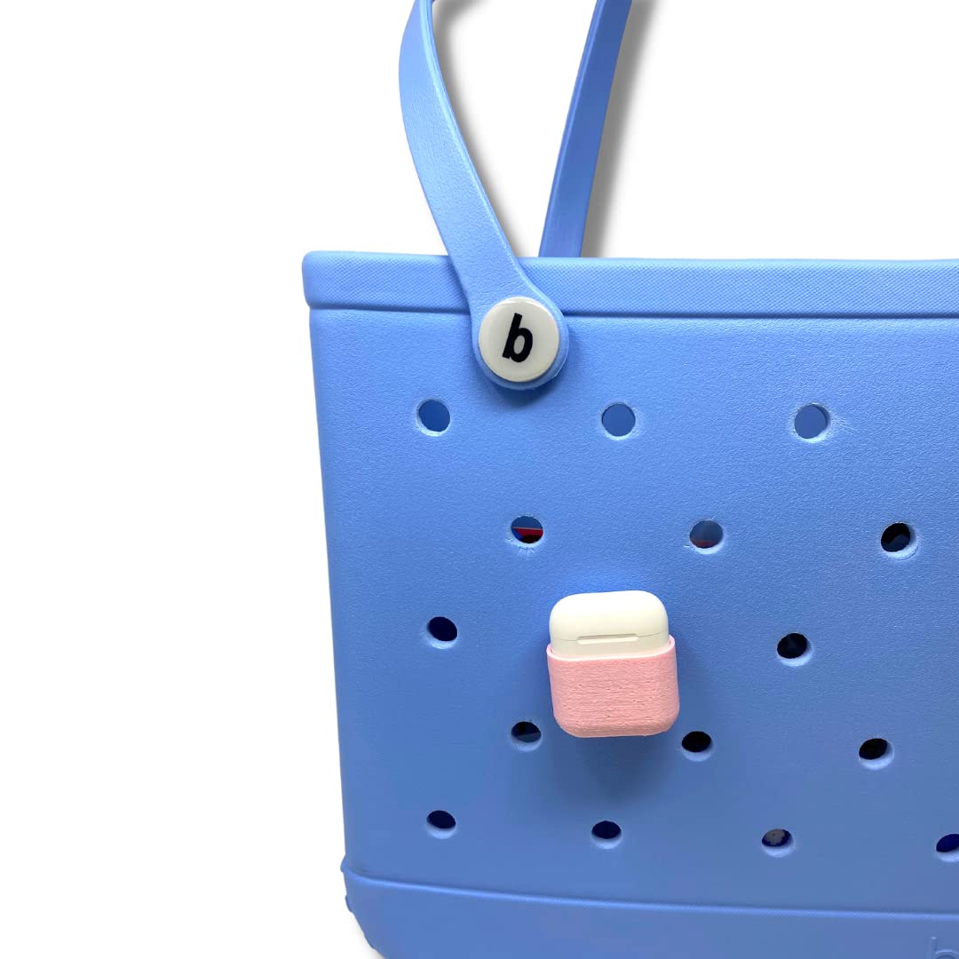 BOGLETS - Case for AirPods Charm Accessory Compatible with Bogg Bags - Keep AirPods Secure & Handy with your Tote Bag - Fits on the Inside or Outside of the Bag