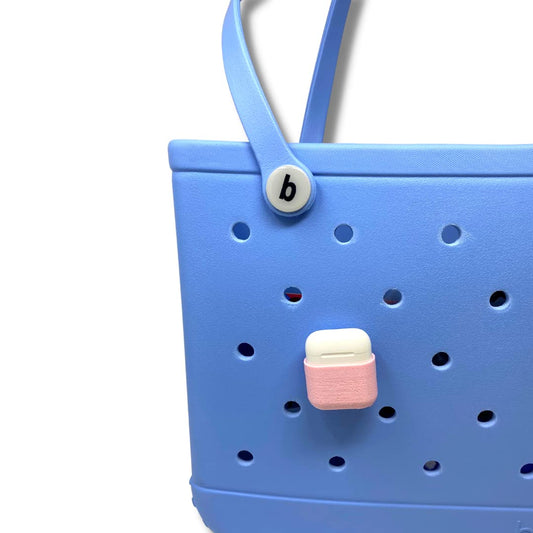 BOGLETS - Case for AirPods Charm Accessory Compatible with Bogg Bags - Keep AirPods Secure & Handy with your Tote Bag - Fits on the Inside or Outside of the Bag