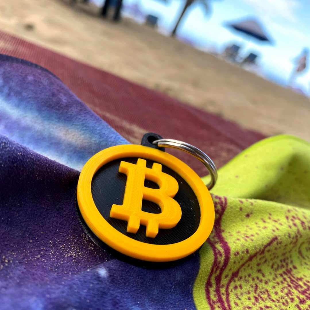 Bitcoin Keychain - Decorative Keychain for Cryptocurrency Fans