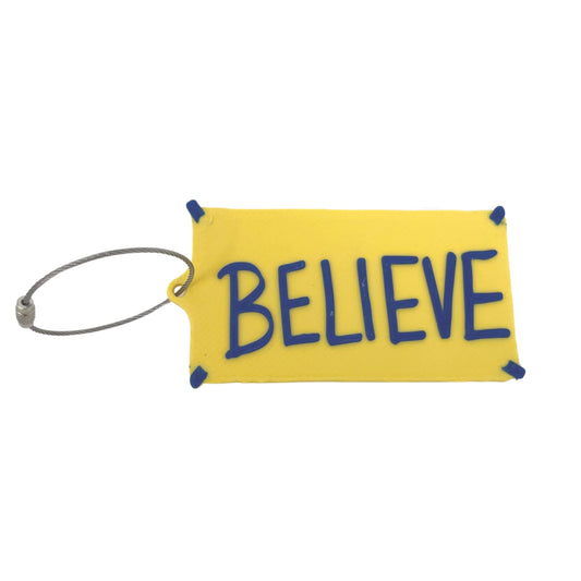 Coach Lasso 'Believe' Motivational Bag Charm Accessory - Perfect for Customizing Your Beach Bag, Sports Bag, Backpack, or Gym Bag