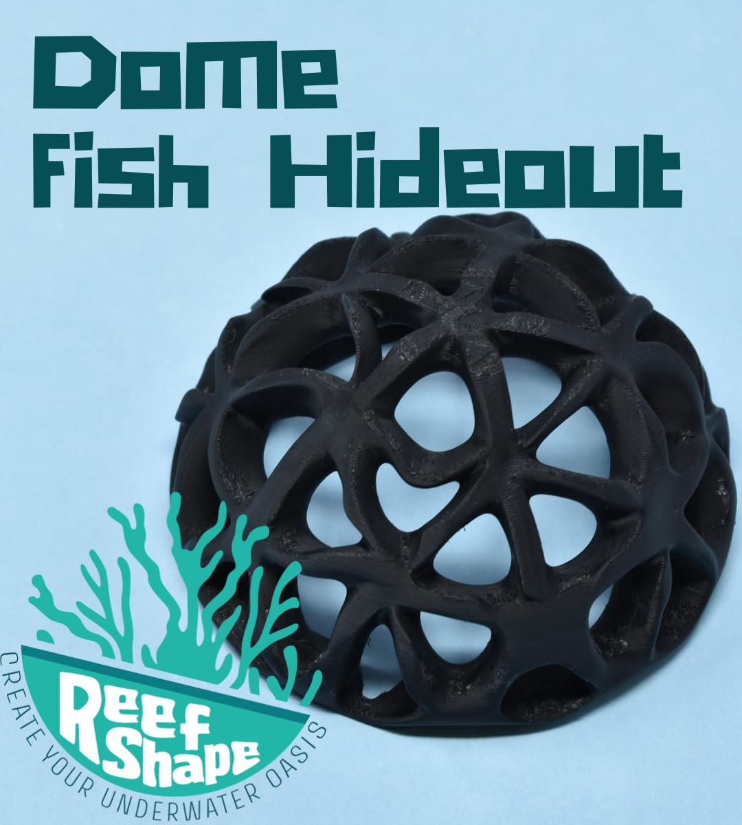 Chatelet REEFSHAPE - Dome Fish or Shrimp Aquarium Hideout | Aquarium Reef Decor & Viewing Dome | Made in USA