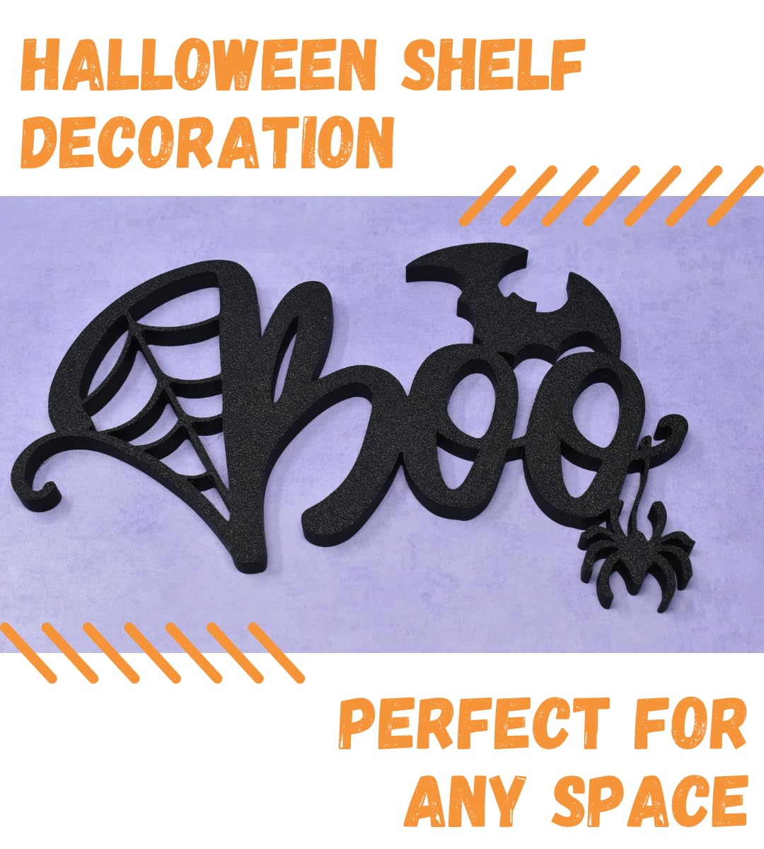 Chatelet Boo Halloween Shelf Decoration | Decorative Halloween Decor | Made in USA