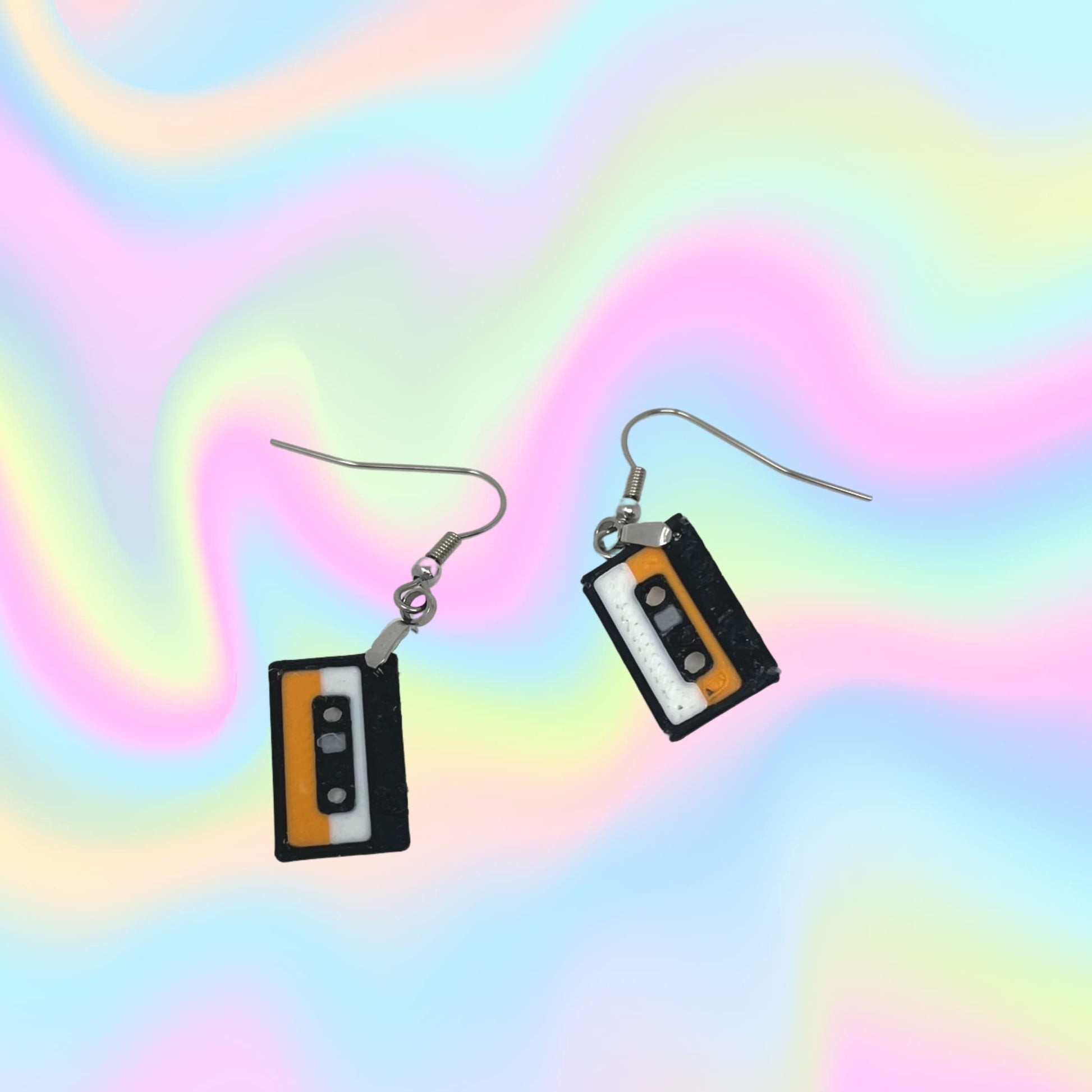 Chatelet Floppy Disk Replica Earrings Set | 90s Party Costume Essentials | Set of Two Floppy Disk Earrings | Made in USA