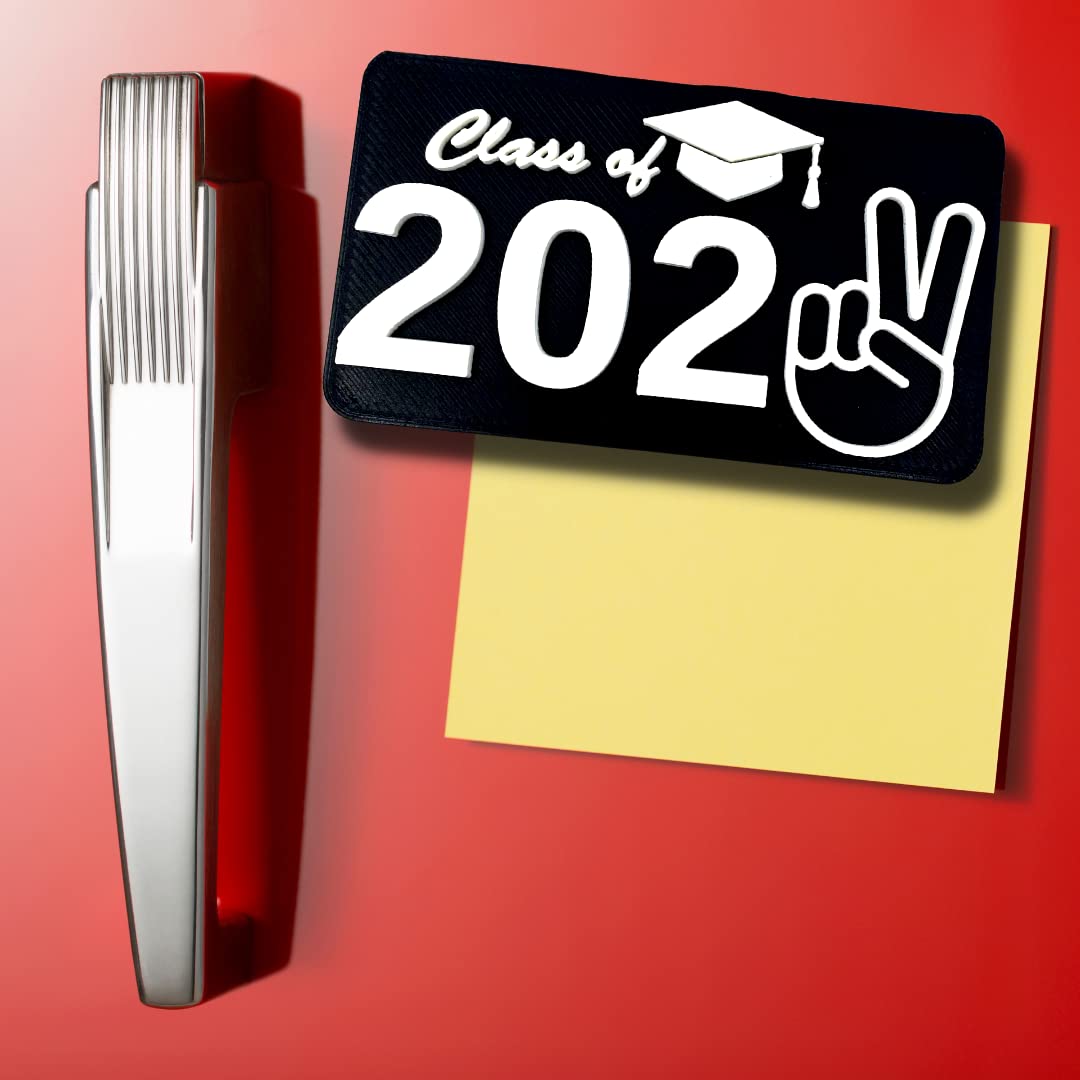 Class of 2022 Graduation Fridge or Locker Magnet - Perfect Decoration to Celebrate Graduation - Black & White