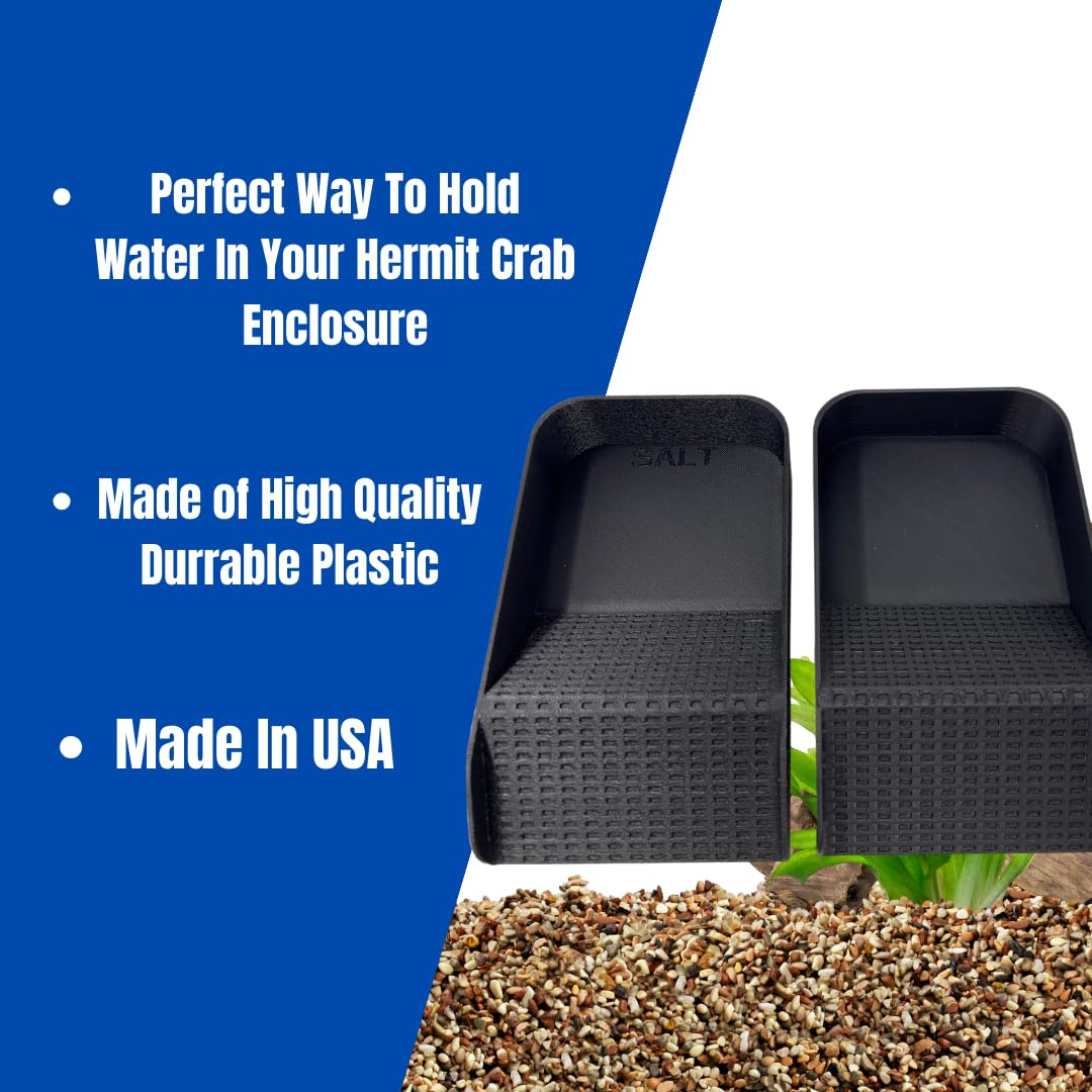Hermit Crab Watering Pool | Platform Pool Accessory with Access Ramp for Hermit Crabs | 6.5" x 4" | Made in USA