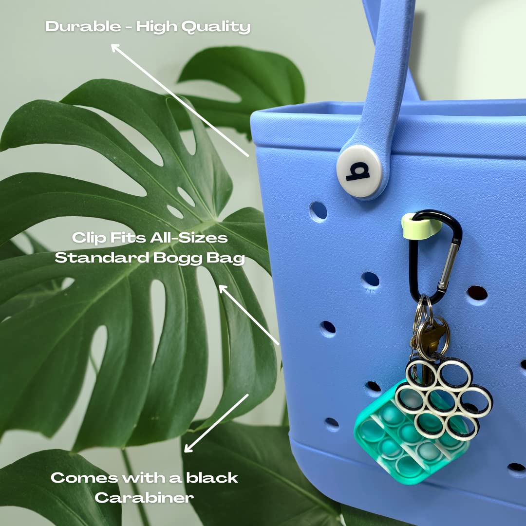 BOGLETS - Bogg Bag Carabiner Keys Holder Charm Accessory - Secure & Organize Your Keys or Other Valuables in Your Bogg Bag