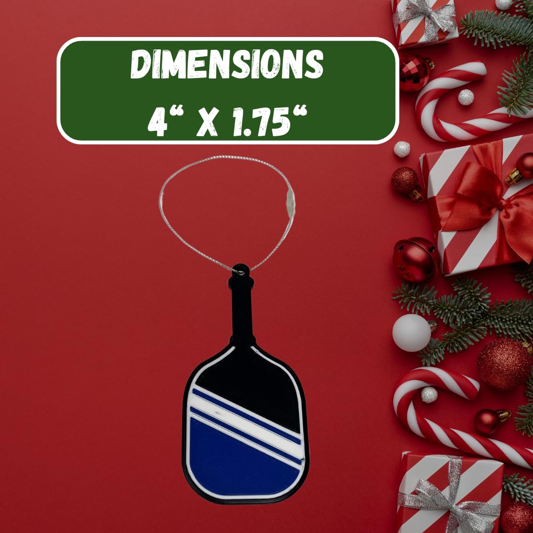 Pickleball Paddle Christmas Ornament | Perfect Holiday Ornament for Pickleball Fans | Made in USA