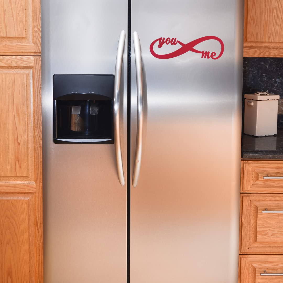 You + Me Forever Love Infinity Fridge Magnet Decor - Great for Gifts for Valentine's Day, Anniversary, or Just Because - Pairs Great with Flowers You + Me Forever