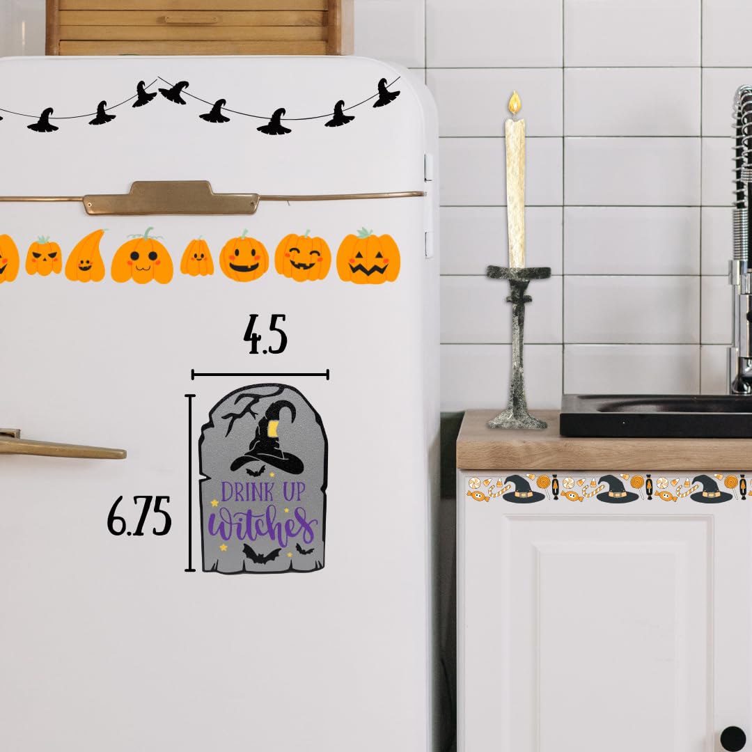 Halloween 'Drink Up Witches' Fridge Magnet | Halloween Party Decorations for House Parties, Bars, Haunted Houses & More | Made in USA