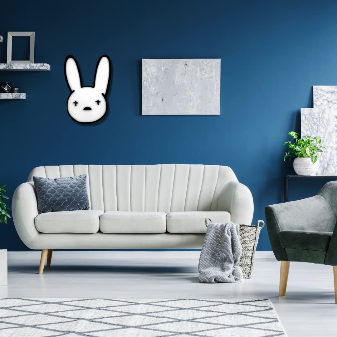Bad Bunny Wall Sign - Black & White
