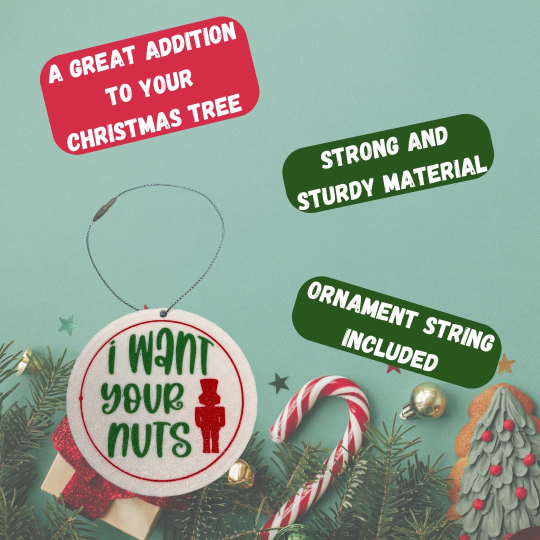 Funny Gag Gift Christmas Ornament | Perfect Dirty Santa Gift Holiday Ornament | Made in USA