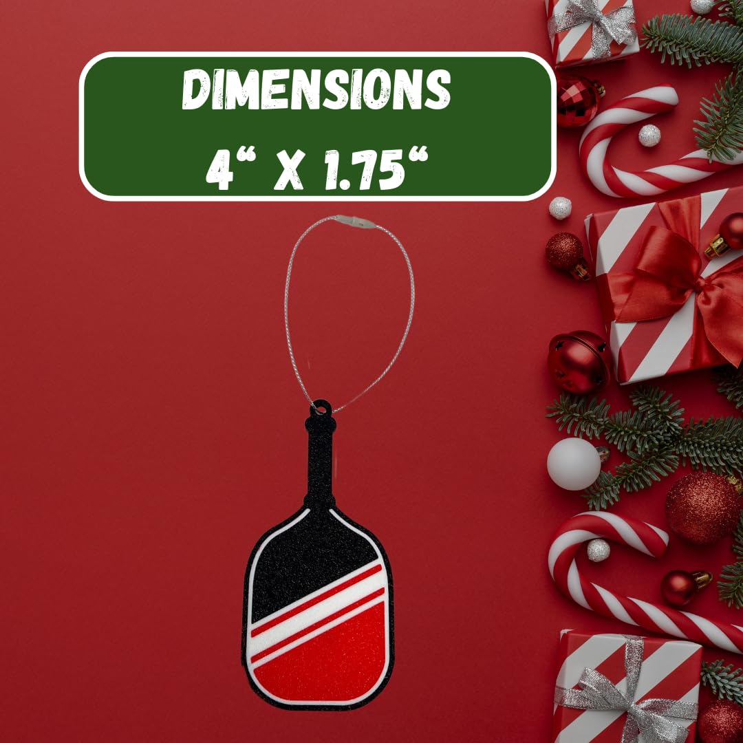 Pickleball Paddle Christmas Ornament | Perfect Holiday Ornament for Pickleball Fans | Made in USA