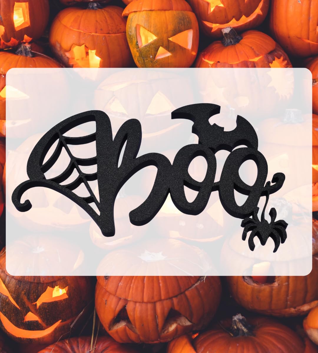 Chatelet Boo Halloween Shelf Decoration | Decorative Halloween Decor | Made in USA