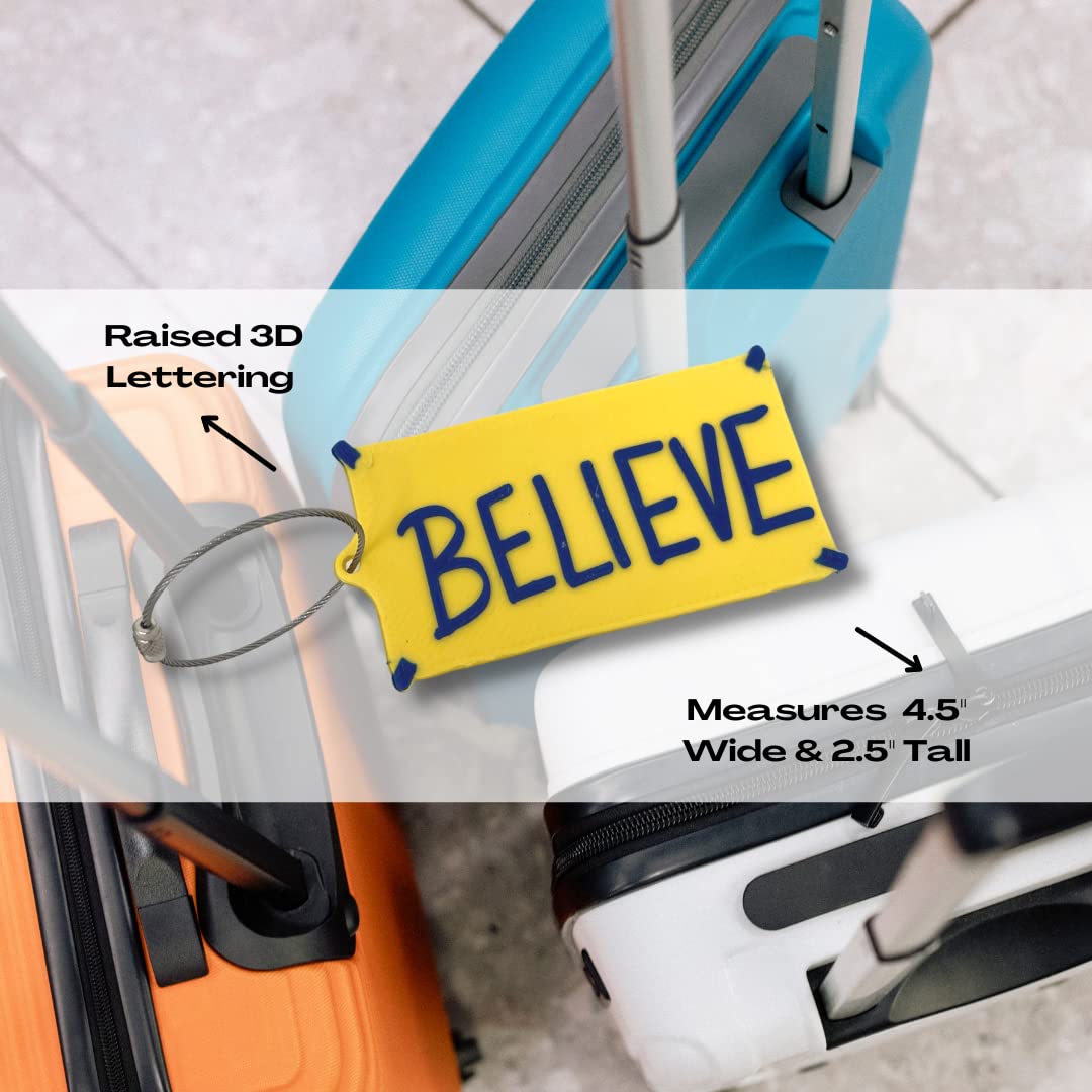 Coach Lasso 'Believe' Motivational Bag Charm Accessory - Perfect for Customizing Your Beach Bag, Sports Bag, Backpack, or Gym Bag