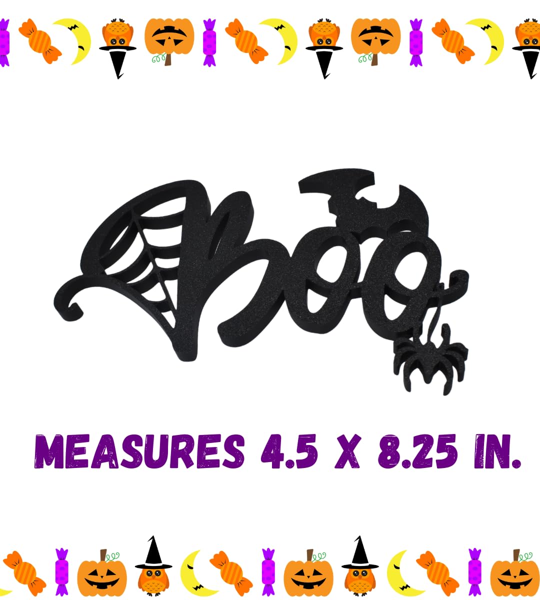 Chatelet Boo Halloween Shelf Decoration | Decorative Halloween Decor | Made in USA