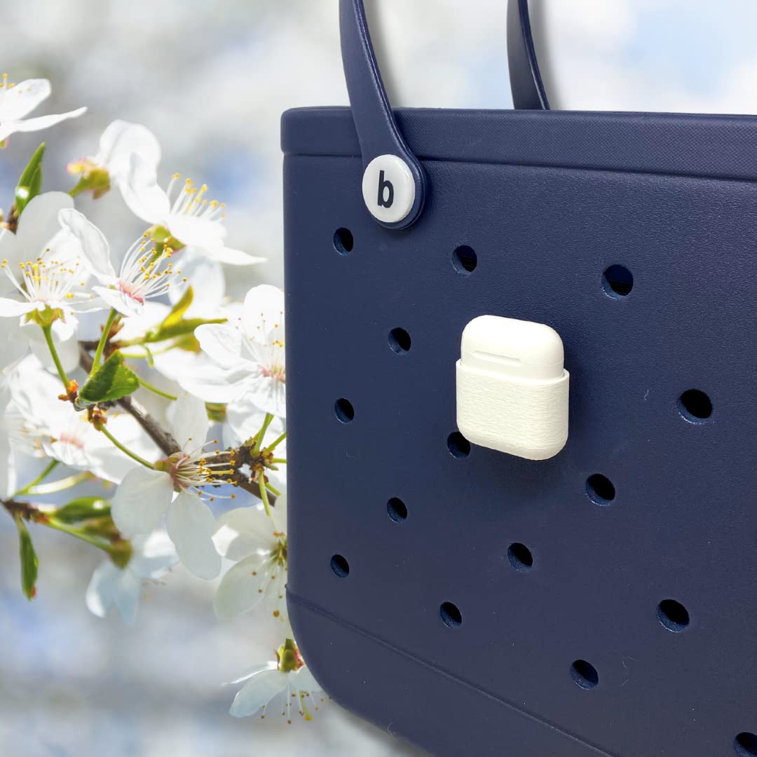 BOGLETS - Case for AirPods Charm Accessory Compatible with Bogg Bags - Keep AirPods Secure & Handy with your Tote Bag - Fits on the Inside or Outside of the Bag