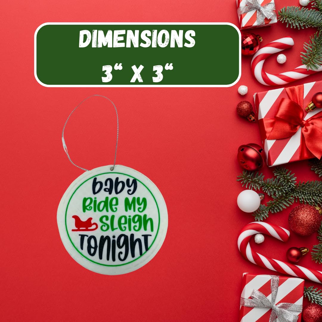 Funny Gag Gift Christmas Ornament | Perfect Dirty Santa Gift Holiday Ornament | Made in USA