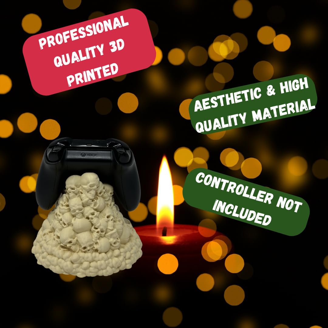 Fate of The Fallen Video Game Controller Stand | Skull Design Controller Mount | Perfect Video Game Accessory Gift | Made in USA