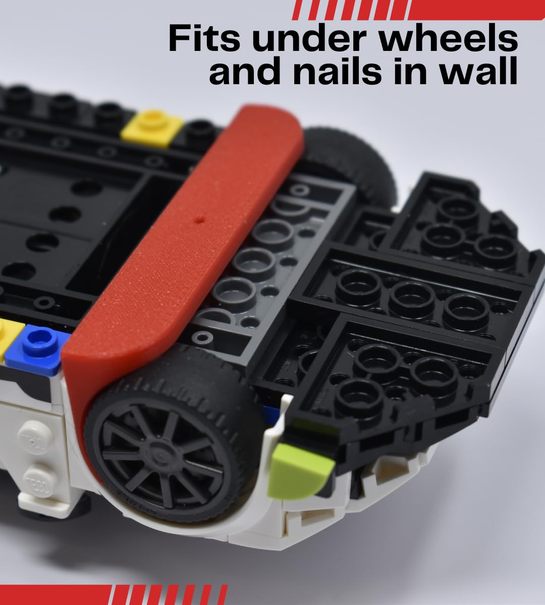 Collectible Car Display Wall Mount Compatible with Lego Speed Champions | Wall Display Mounts Compatible with Lego Racecar Models | Made in USA