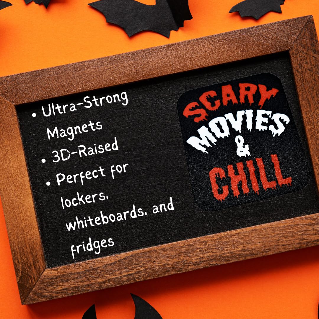 Halloween Decorative Fridge Magnets | Perfect Spooky Halloween Party Decorations | Made in USA