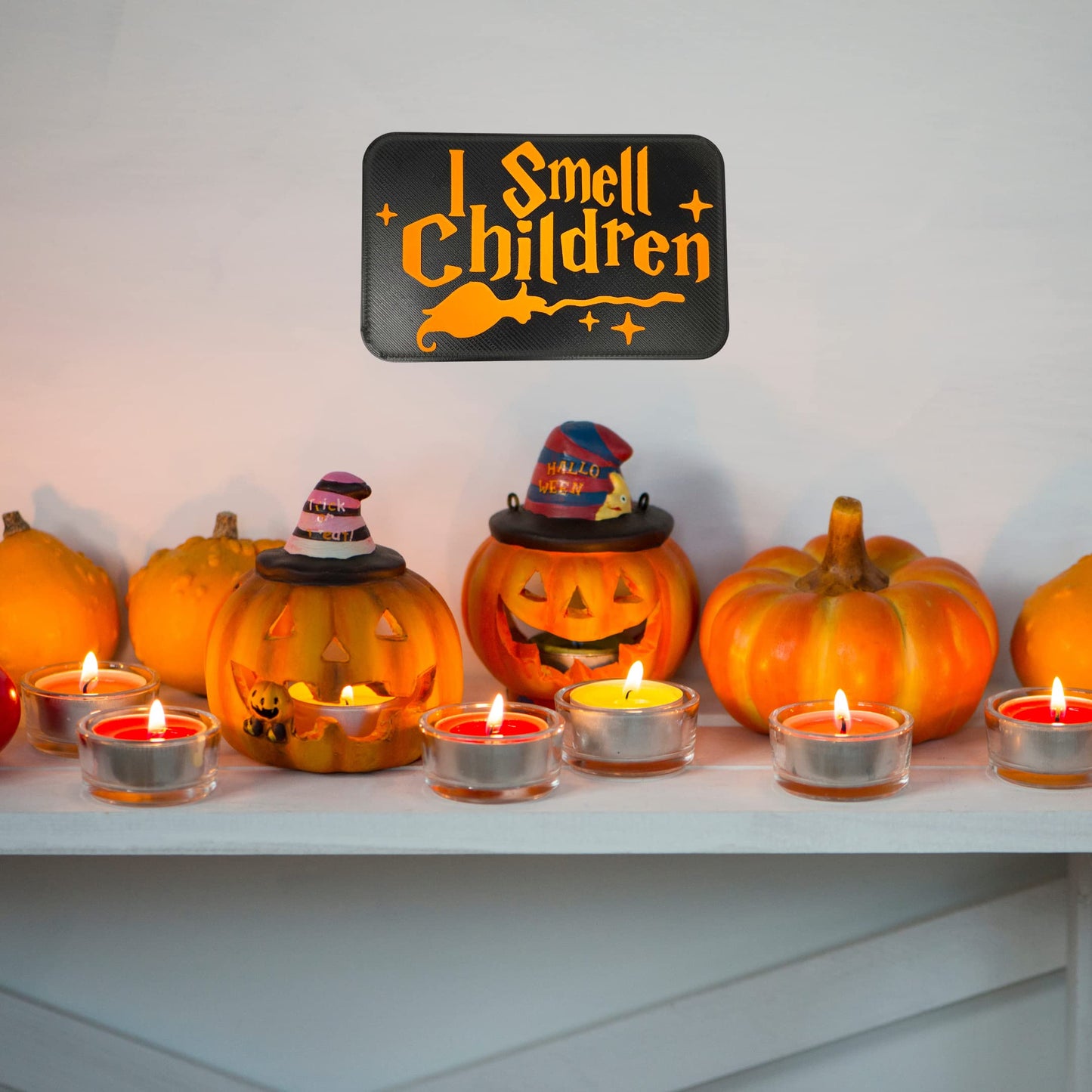 I Smell Children Door or Wall Sign - Hocus Pocus Inspired Sign for Halloween or Spooky Party Decoration - Made in USA!