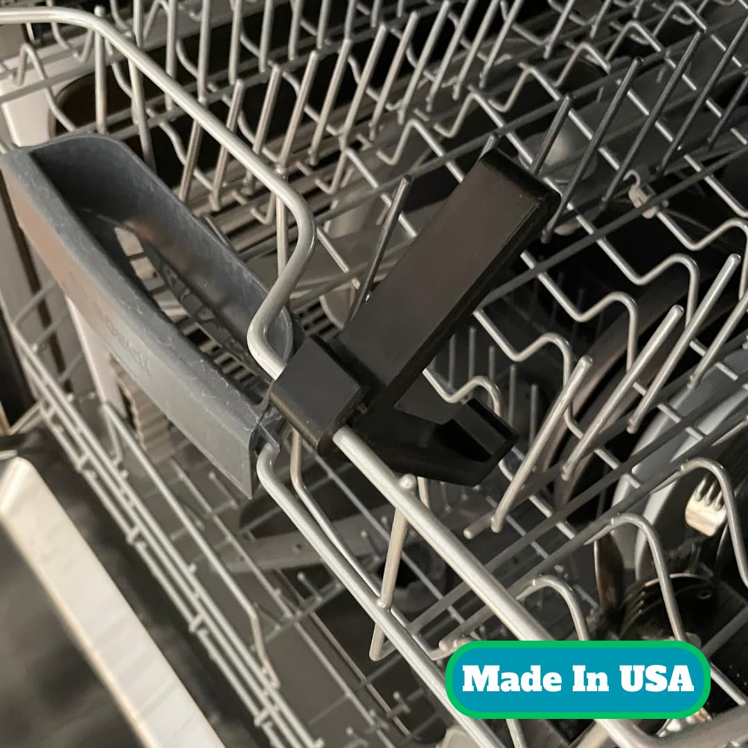 Dishwasher Door Holder Attachment | Prop Open Dishwasher For Quick Drying | Attaches to Dishwasher Rack | Made in USA