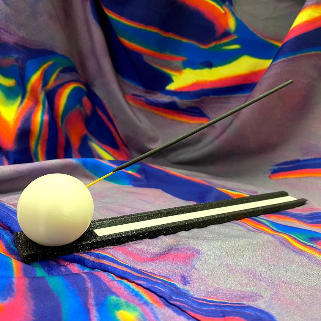 Glow in The Dark Incense Holder - Incense Burner and Ash Catcher for Meditation and Home Decor - Made in The USA