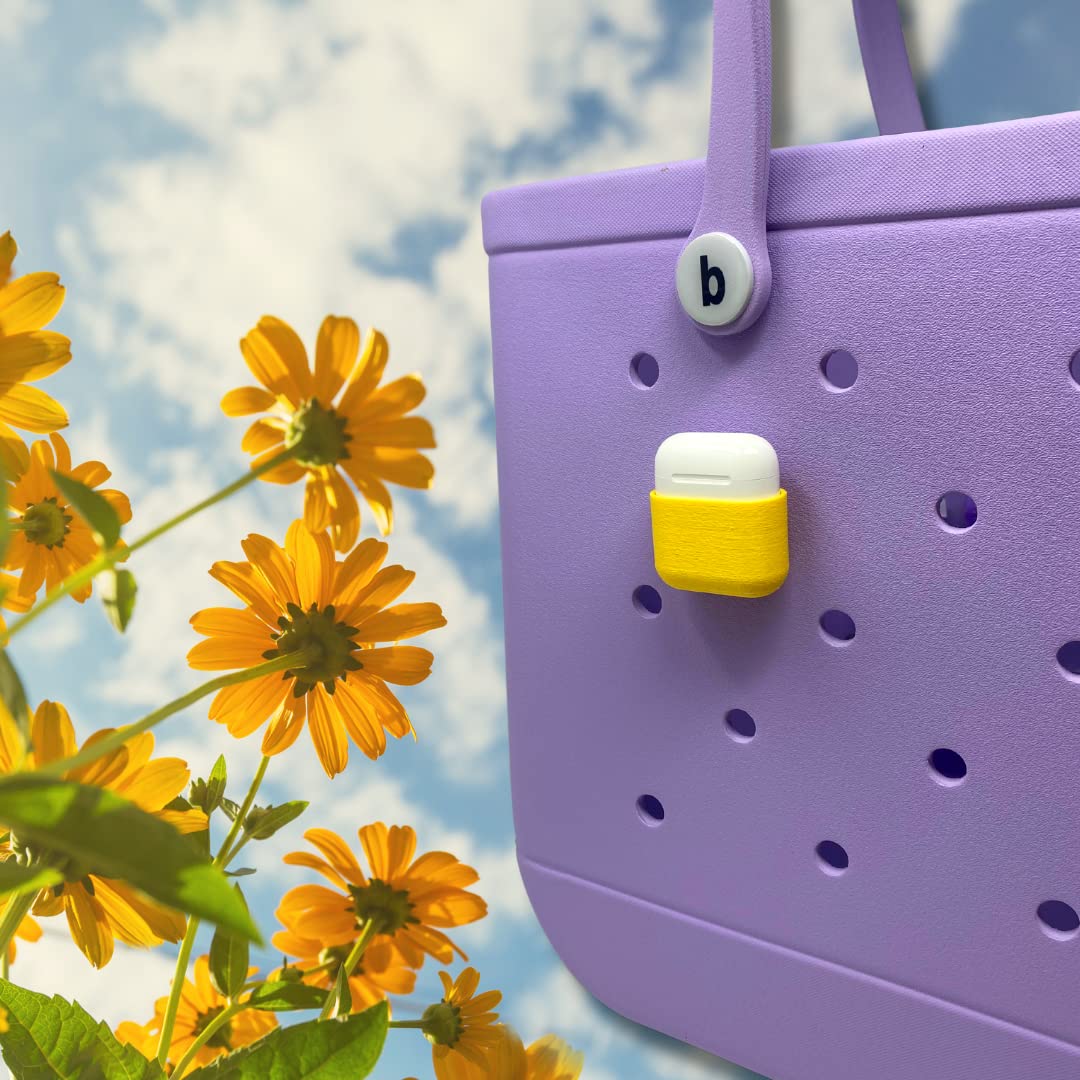 BOGLETS - Case for AirPods Charm Accessory Compatible with Bogg Bags - Keep AirPods Secure & Handy with your Tote Bag - Fits on the Inside or Outside of the Bag