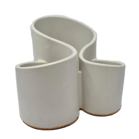 Chatelet Concrete Makeup Brush or Paint Brush Organizer | Premium Curvature Design Perfect for Makeup Brushes, Paint Brushes, Utensils, Toothbrushes, Paint Supplies and More | Made in the USA!