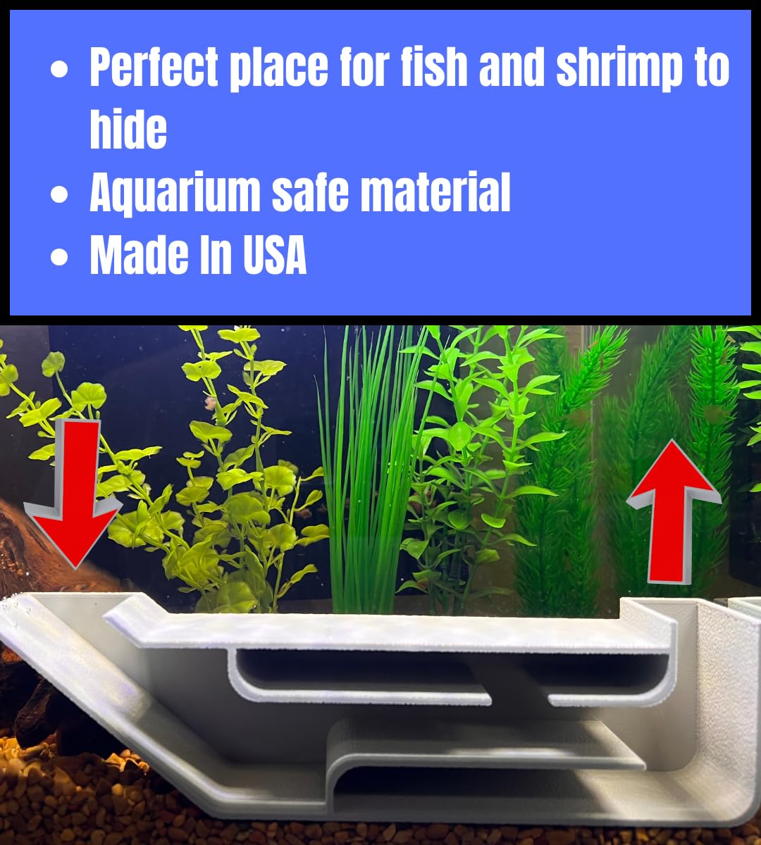 Chatelet REEFSHAPE Aquarium X-Large Underground Tunnel | Fish & Shrimp Hideout for Aquariums | Unique Underground Viewing Tunnel | 9.75" X 2.5" | Made in USA XL