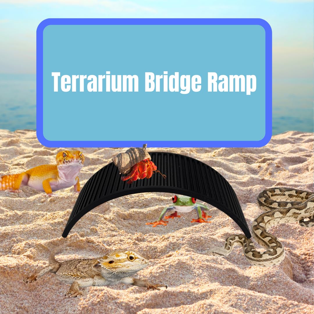 Climbing Bridge for Hermit Crabs, Lizards, Amphibians, Reptiles Terrariums | Toy Bridge Decor for Climbing & Exploring | Made in USA