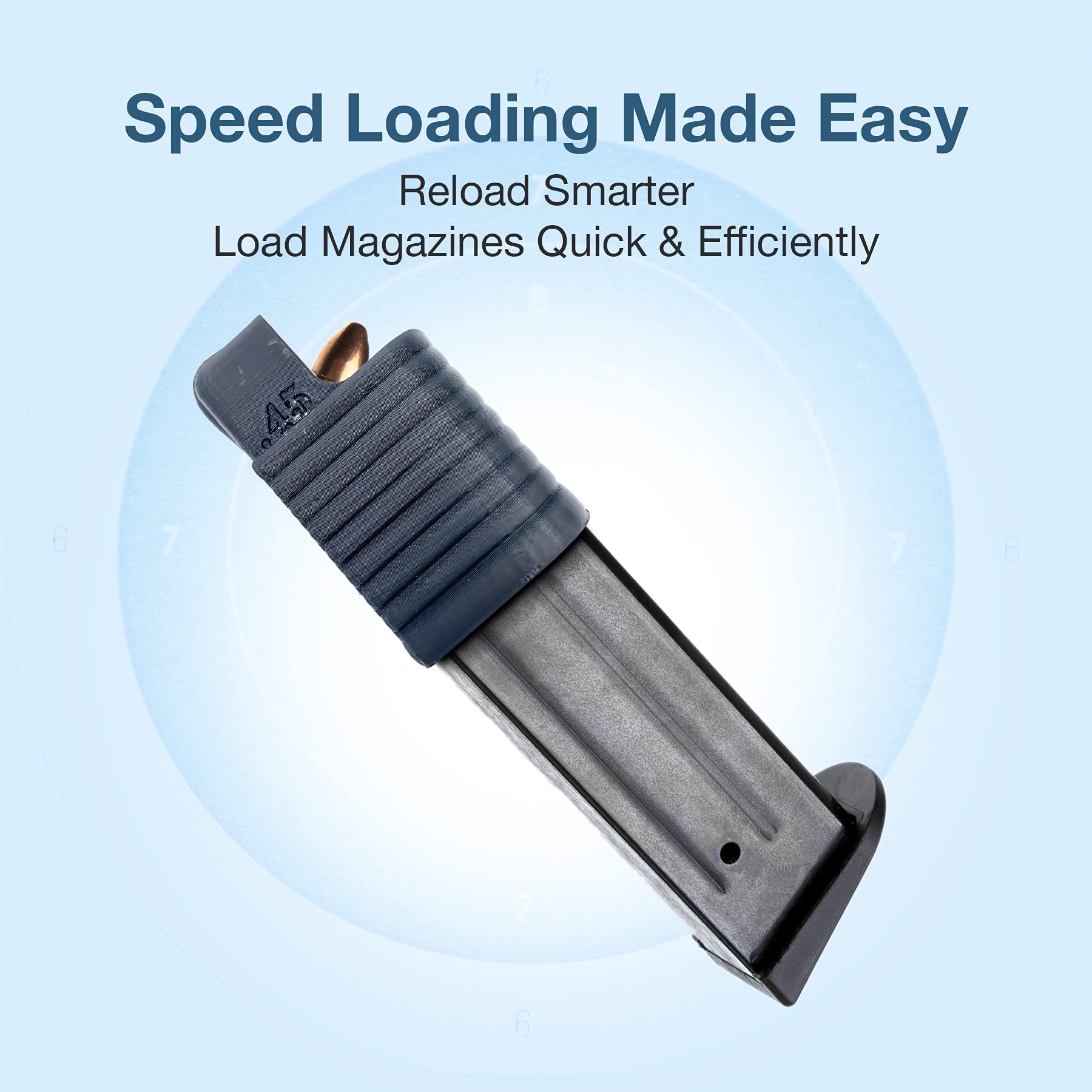 FRESHeTECH 1911 .45 Caliber Magazine Reloader Polymer Speed Loader