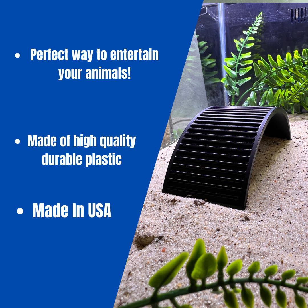 Climbing Bridge for Hermit Crabs, Lizards, Amphibians, Reptiles Terrariums | Toy Bridge Decor for Climbing & Exploring | Made in USA