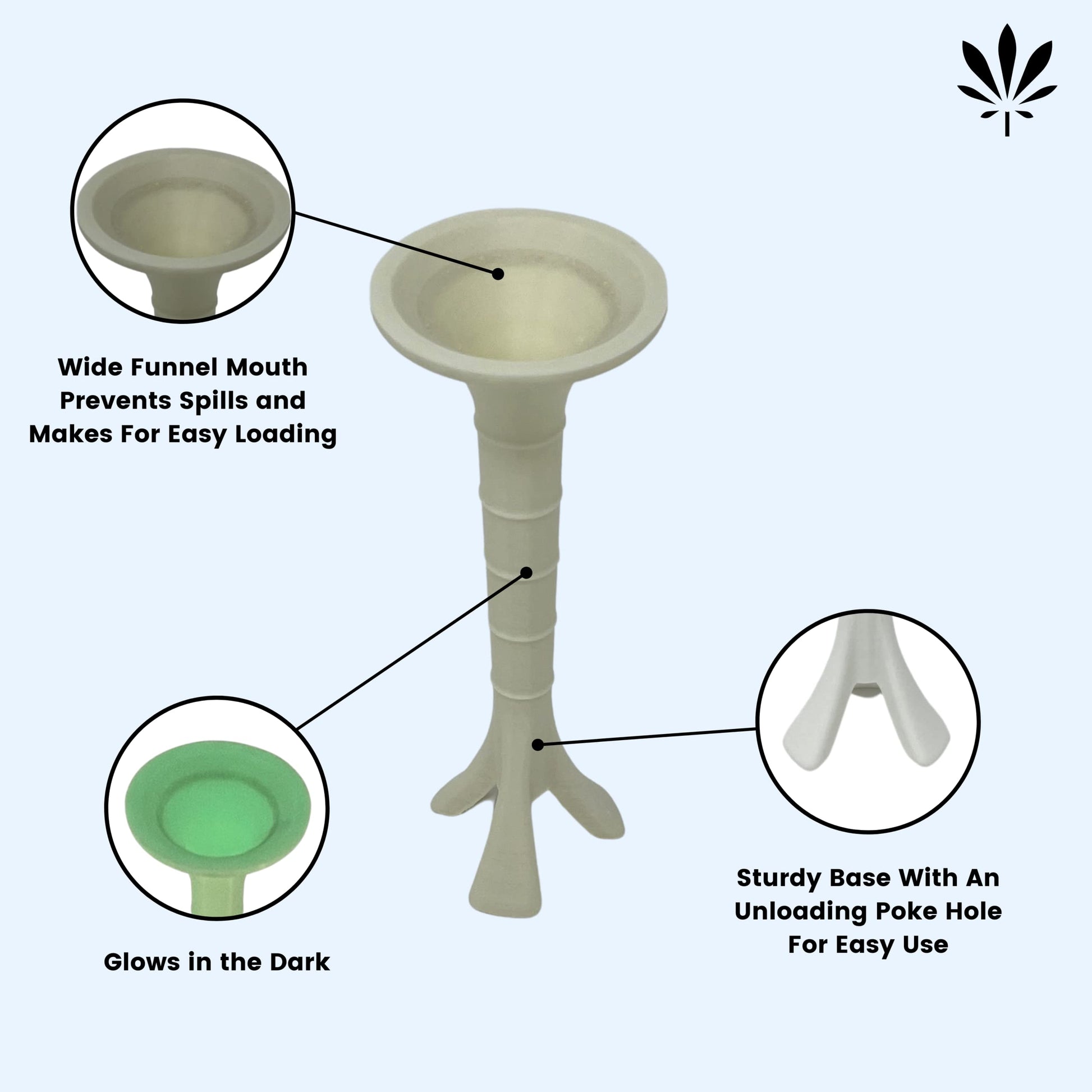 Glow in The Dark Cone Loader - PreRoll Machine - Simple to Use - Joint Roller Cigarette Rolling Machine Roller - Perfect for Pre Rolls…