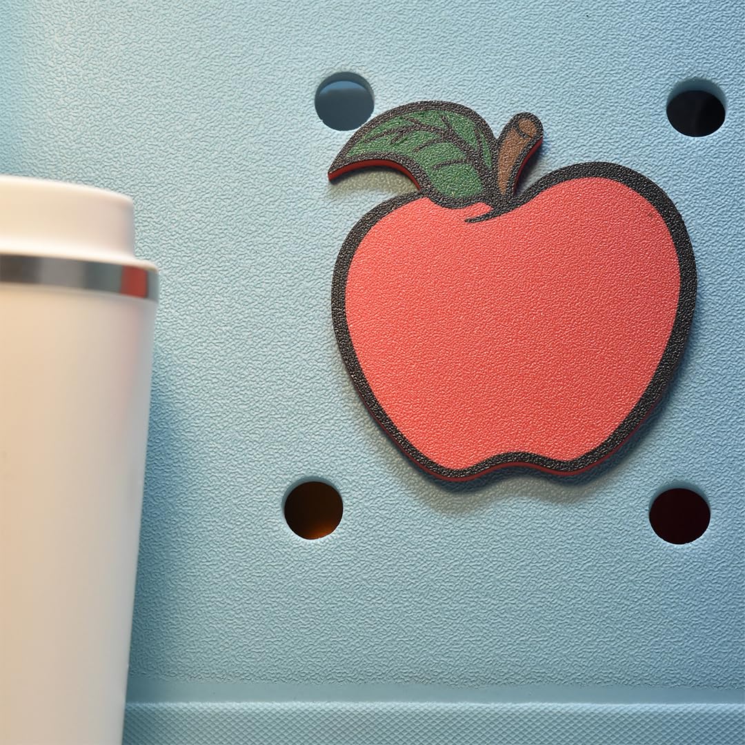 FRESHe Baglets - Teacher Charms - Decorative Charms for Tote Bags - Compatible with Bogg Bags, Simply Southern and other Tote Bags Apple