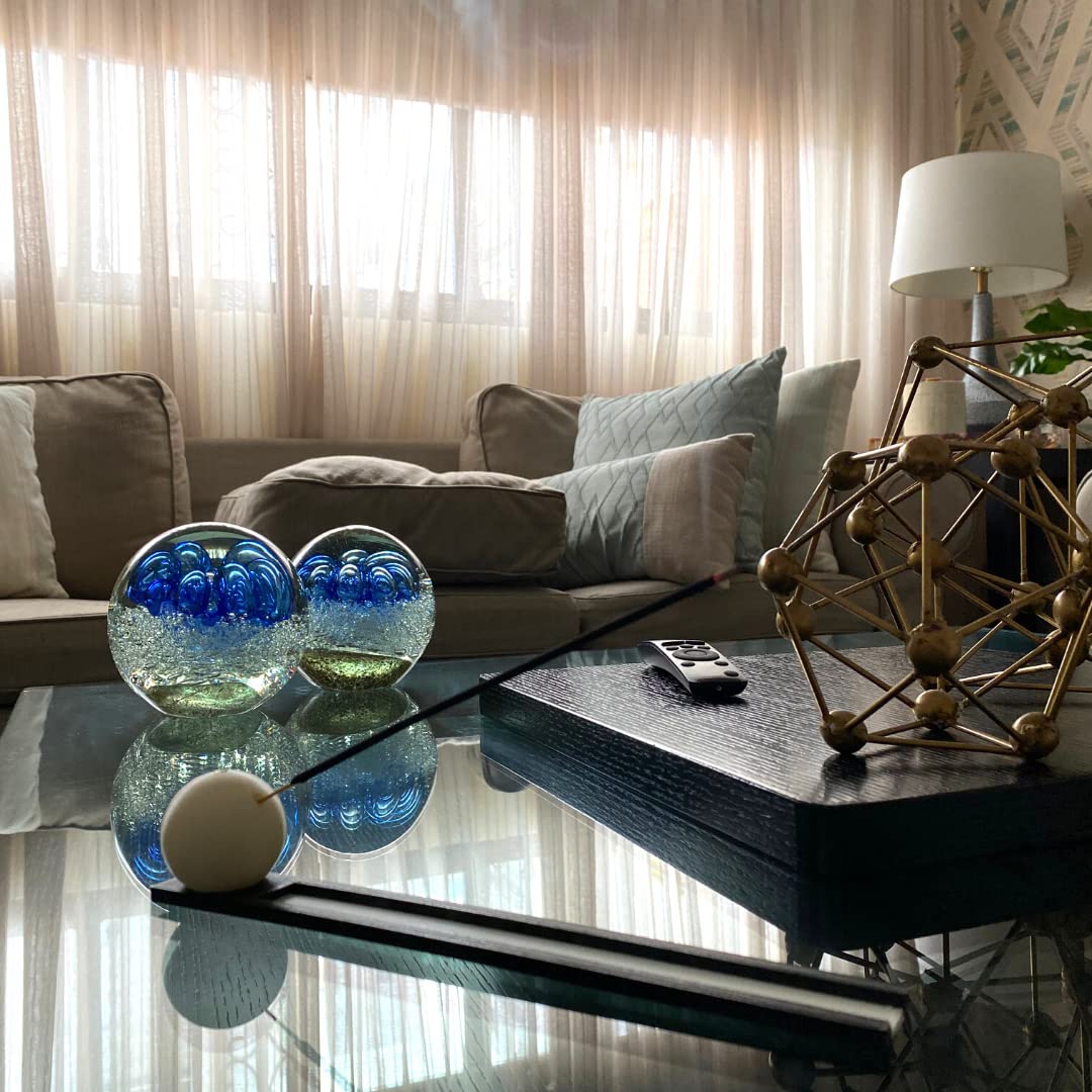 Glow in The Dark Incense Holder - Incense Burner and Ash Catcher for Meditation and Home Decor - Made in The USA